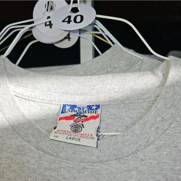 T-shirt men Gray size L union strong 040 - Picture 3 of 3